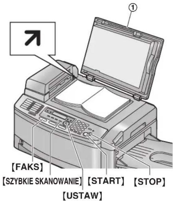 [FAKS] [SZYBKE SKANOWANIE] [START] [STOP] [USTAW]