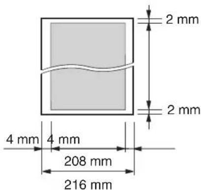 2 mm 2 mm 4 mm 4 mm 208 mm 216 mm