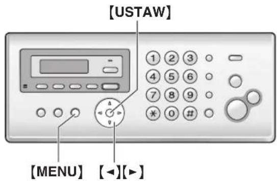 [USTAW] 1 2 3 4 5 6 7 8 9 * 0 # [MENU] [◀][▶]