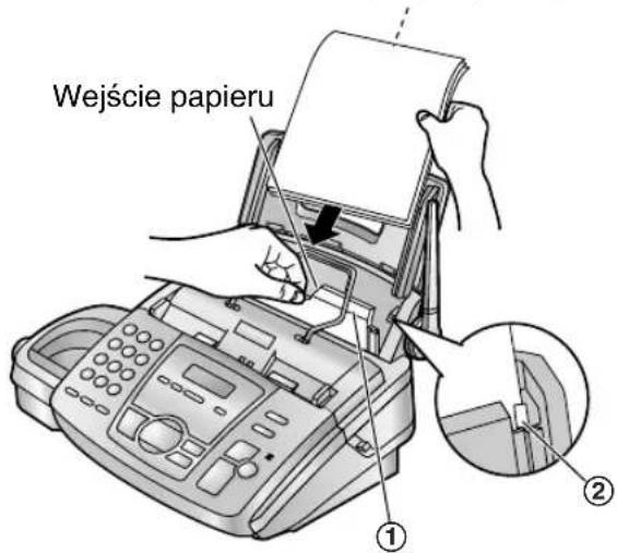 Wejście papieru ① ②