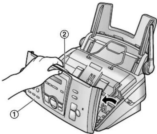 PANASONIC KX-FC195PDG - Zakładanie folii kopiującej - 1