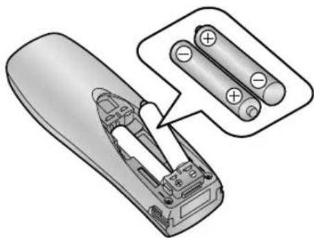 PANASONIC KX-FC195PDG - Wkładanie akumulatorów - 1