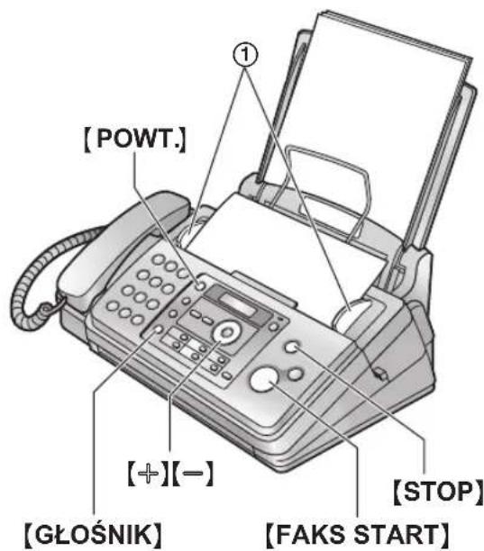 PANASONIC KX-FP701PD - Wysyłanie dokumentów ręcznie - 1