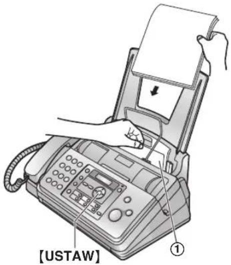PANASONIC KX-FP701PD - Kiedy telefaks pobrał papier nieprawidłowo - 1