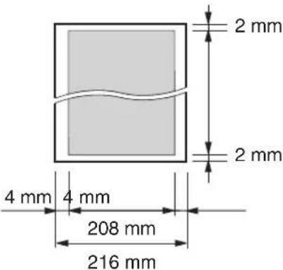 2 mm 2 mm 4 mm 4 mm 208 mm 216 mm