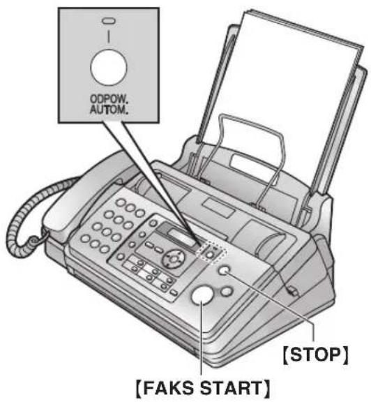 ODPOW, AUTOM. [FAKS START] [STOP]