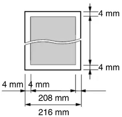 4 mm 4 mm 4 mm 4 mm 208 mm 216 mm
