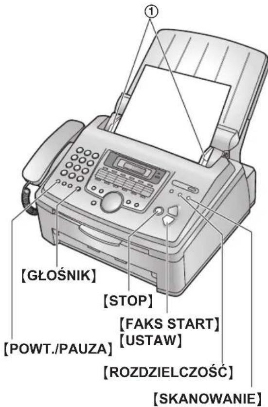 [GŁOŚNIK] [STOP] [POWT./PAUZA] [FAKS START] [USTAW] [ROZDZIELCZOŚĆ] [SKANOWANIE]
