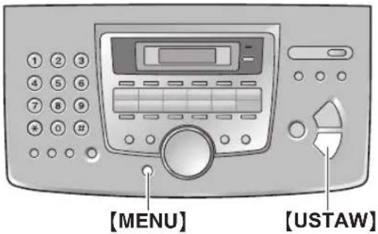 1 2 3 4 5 6 7 8 9 * 0 10 [MENU] [USTAW]