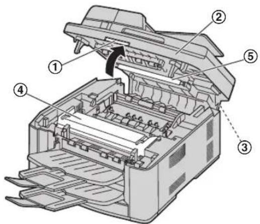 PANASONIC KX-FLB883PD - Dolna szyba - 1