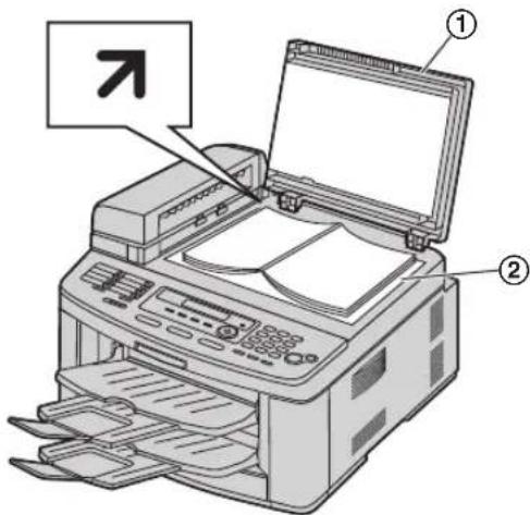PANASONIC KX-FLB883PD - Korzystanie z szyby skanera - 1