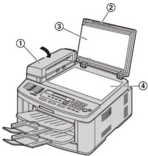 PANASONIC KX-FLB883PD - Biała płyta i szyba skanera - 4