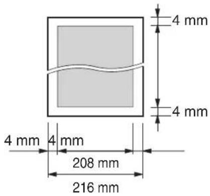 4 mm 4 mm 4 mm 4 mm 208 mm 216 mm