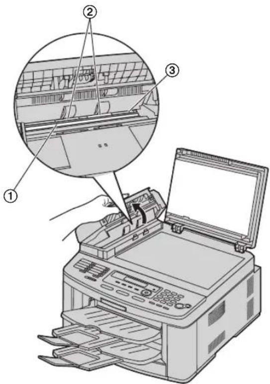 PANASONIC KX-FLB883PD - Biała płyta i szyba skanera - 3
