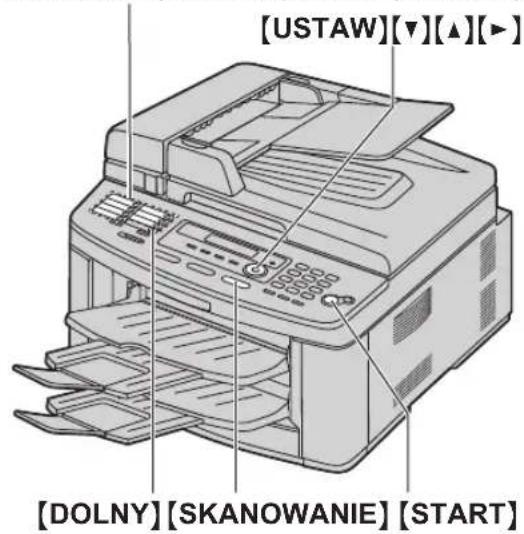 [USTAW][▼][▲][►] [DOLNY][SKANOWANIE] [START]