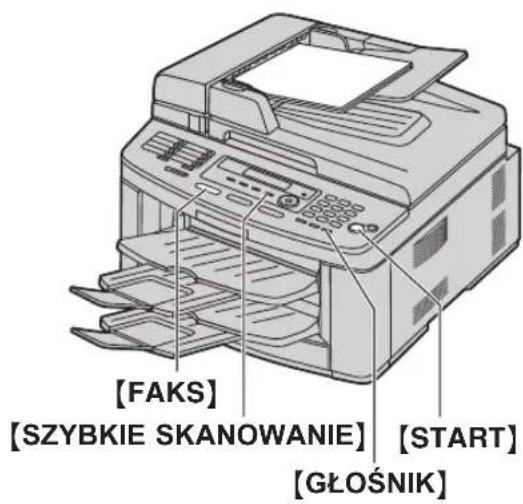 [FAKS] [SZYBKE SKANOWANIE] [START] [GŁOŚNIK]