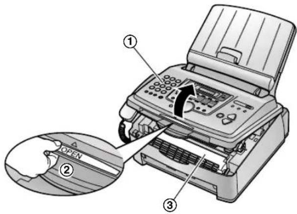 PANASONIC KX-FL613PD - Ostrzeżenie: - 3