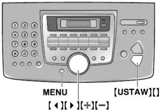 MENU [←][▶][+][-] [USTAW]