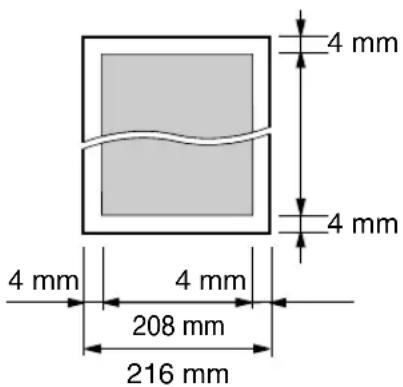 4 mm 4 mm 4 mm 4 mm 208 mm 216 mm