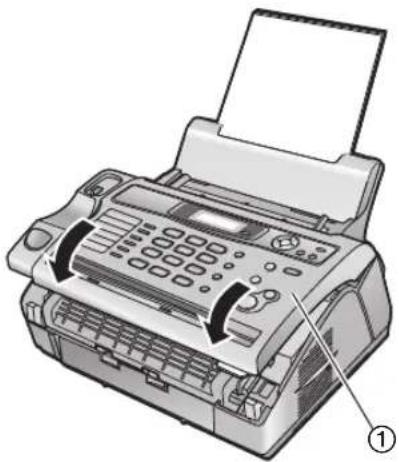 PANASONIC KX-FL403PD - Kiedy papier zablokował się w pobliżu zespołu bębna i kasety z tonerem - 3
