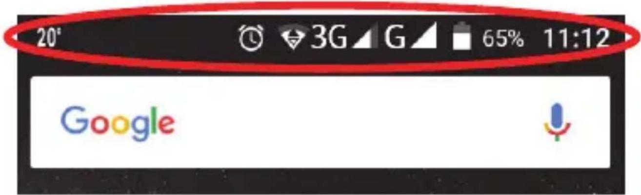 MaxCom Smart MS553 LTE - PASEK STANU I POWIADOMIENIA - 1
