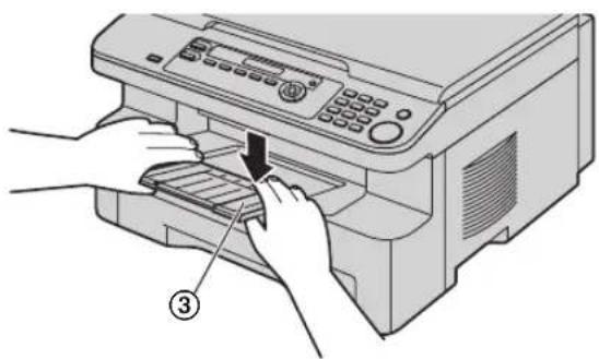 PANASONIC KX-MB263PD - Jeśli przedłużenie tacy jest niezamontowane - 2