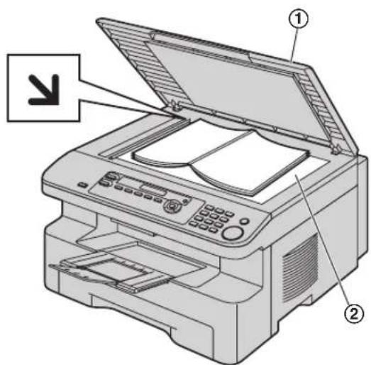 PANASONIC KX-MB263PD - Korzystanie z szyby skanera - 1
