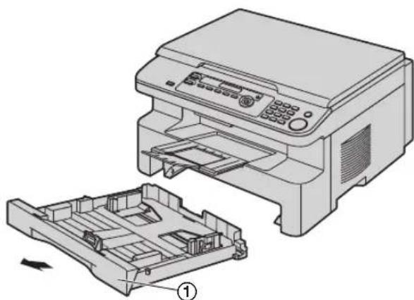 PANASONIC KX-MB263PD - Jeśli przedłużenie tacy jest niezamontowane - 3