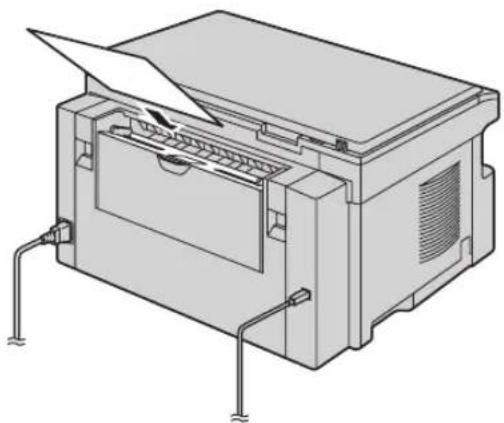 PANASONIC KX-MB263PD - Kiedy urządzenie nieprawidłowo pobrało papier z podajnika ręcznego - 1