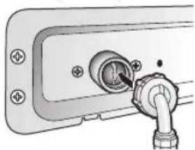 PANASONIC NA-169VG4 - Podłączenie węża dopływowego - 1