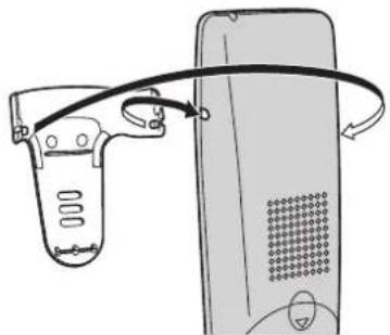 PANASONIC KX-TG7170PD - Używanie zaczepu na pasek - 1