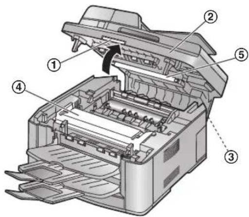 PANASONIC KX-FLB813 - Dolna szyba - 1