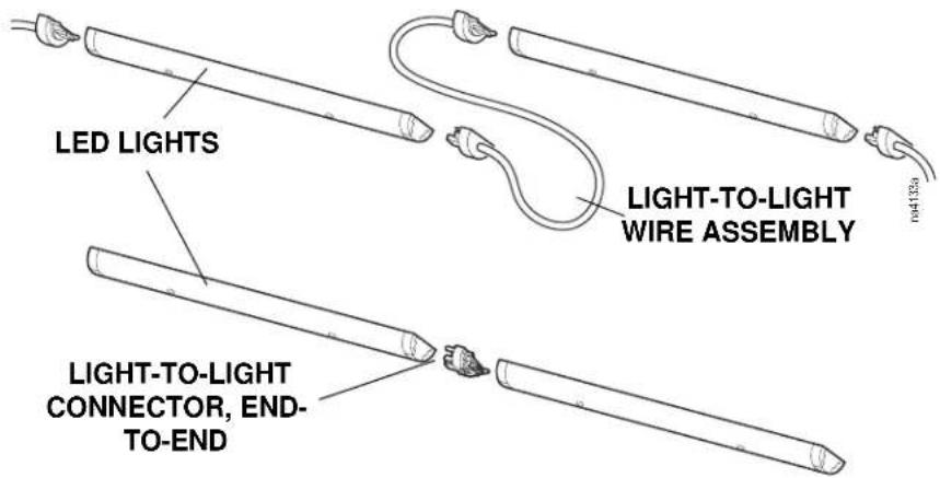 LED LIGHTS LIGHT-TO-LIGHT WIRE ASSEMBLY LIGHT-TO-LIGHT CONNECTOR, END- TO-END