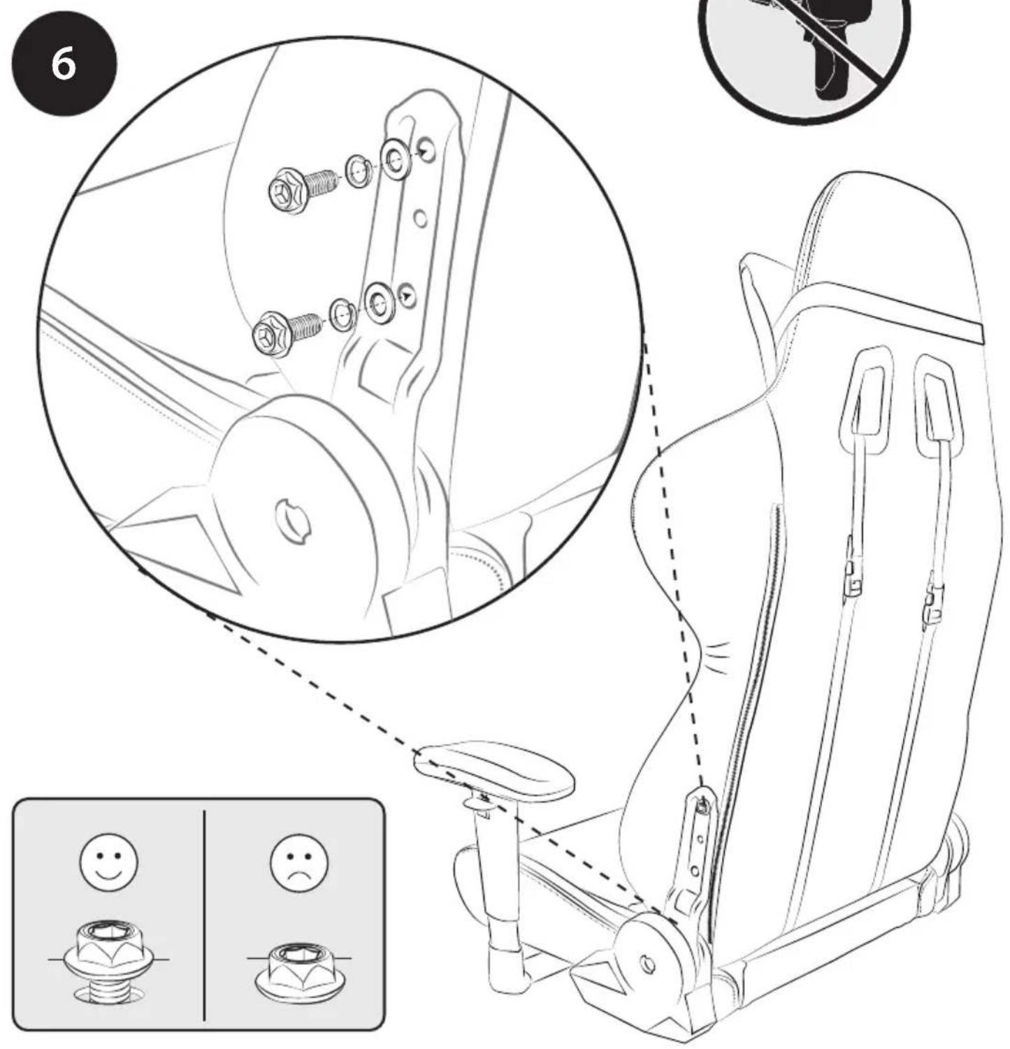 Diagram illustrating car seatbelting and safety rules, showing correct and incorrect seatbelting options with visual examples.