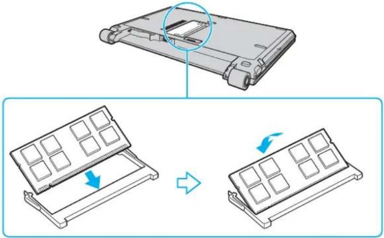 SONY Vaio VGN-TZ1RXN - Wymiana modułu pamięci - 3