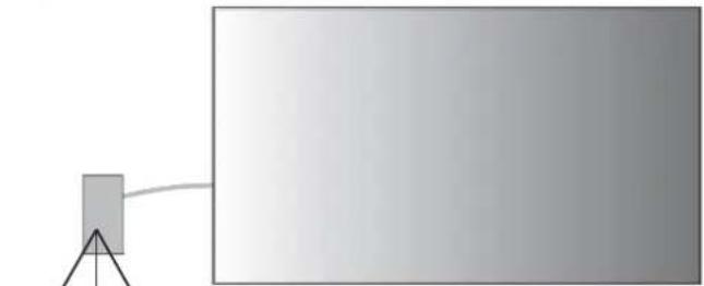 NEC MultiSync X464UNS-2 - Operating Range for the Optional Remote Control - 1