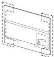 MITSUBISHI LCD-A40XS1000 - 製品の開梱や運搬をするときは、下図の破線部を持たない - 1