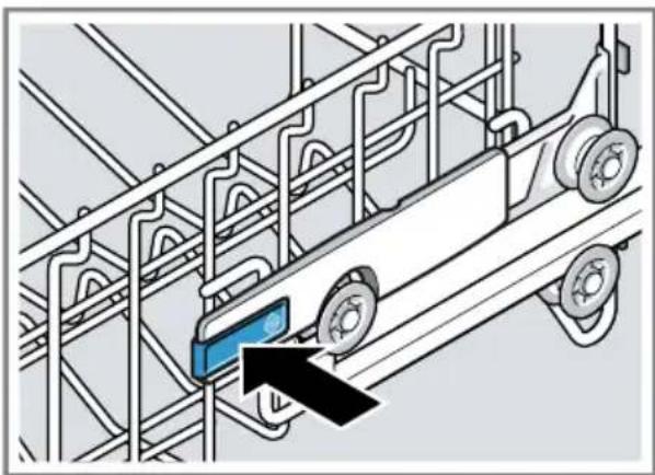 BOSCH Serie 4 SPS46II05E - Ustawianie górnego kosza na naczynia dźwigniami bocznymi - 1