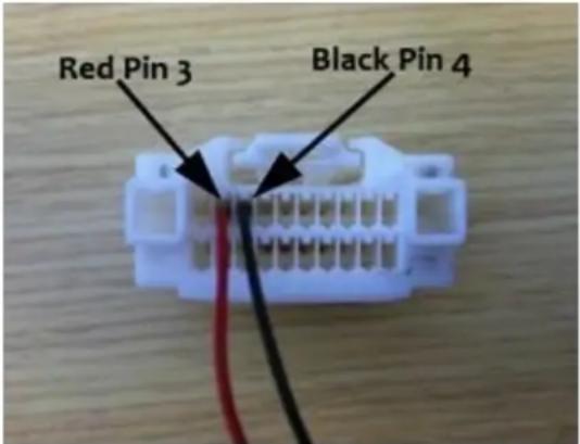 Red Pin 3 Black Pin 4