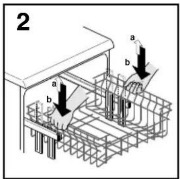HOOVER DDY 080BL/3 - ADJUST BASKET TO THE LOWER POSITION: - 2