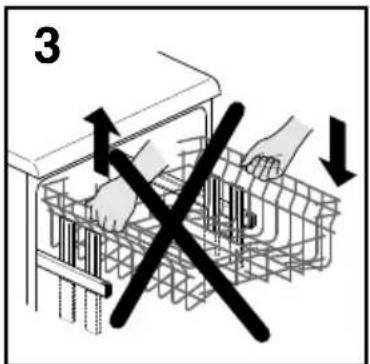 HOOVER DDY 080BL/3 - ADJUST BASKET TO THE LOWER POSITION: - 3