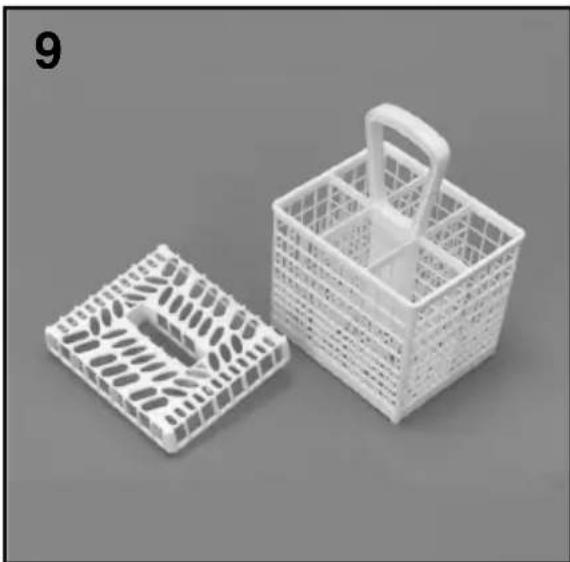 HOOVER DDY 080BL/3 - Cutlery basket (fig. 9) - 1