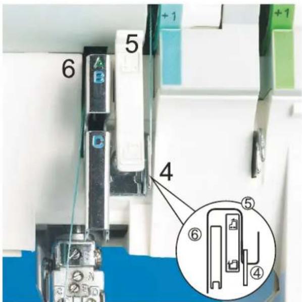 Łucznik Overlock 820D-5 - Igła A i B (zielona i niebieska) - 4