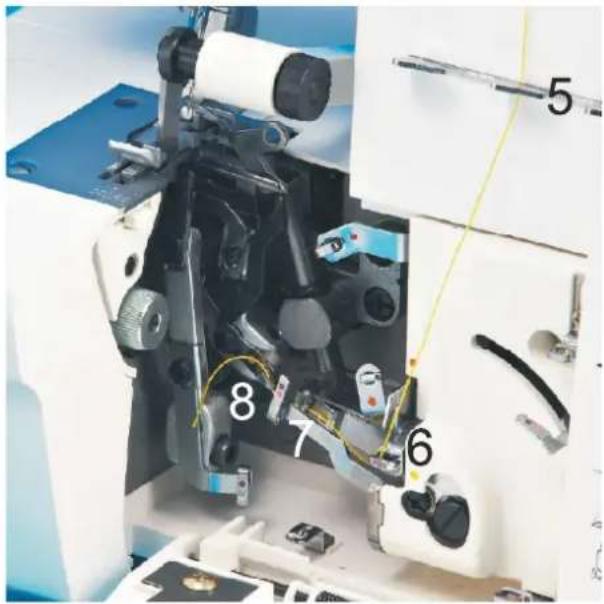 Łucznik Overlock 820D-5 - Nawlekanie Dolny chwytacz (żółty) - 2