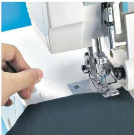 Łucznik Overlock 820D-5 - Dla ściegu drabinkowego: - 2