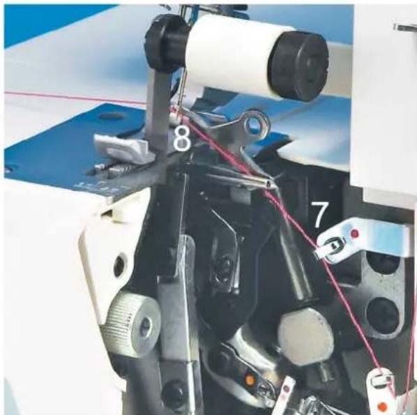 Łucznik Overlock 820D-5 - Nawlekanie/górny chwytacz owerloka - 2