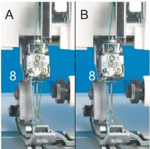 Łucznik Overlock 820D-5 - Igła A i B (zielona i niebieska) - 5