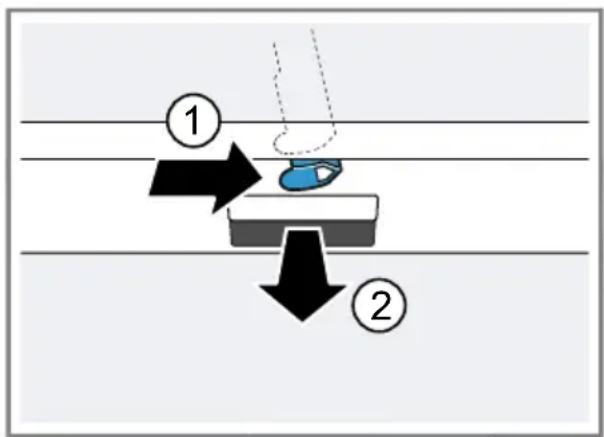 BOSCH SMV46LX73E - Otwieranie drzwiczek urządzenia - 1
