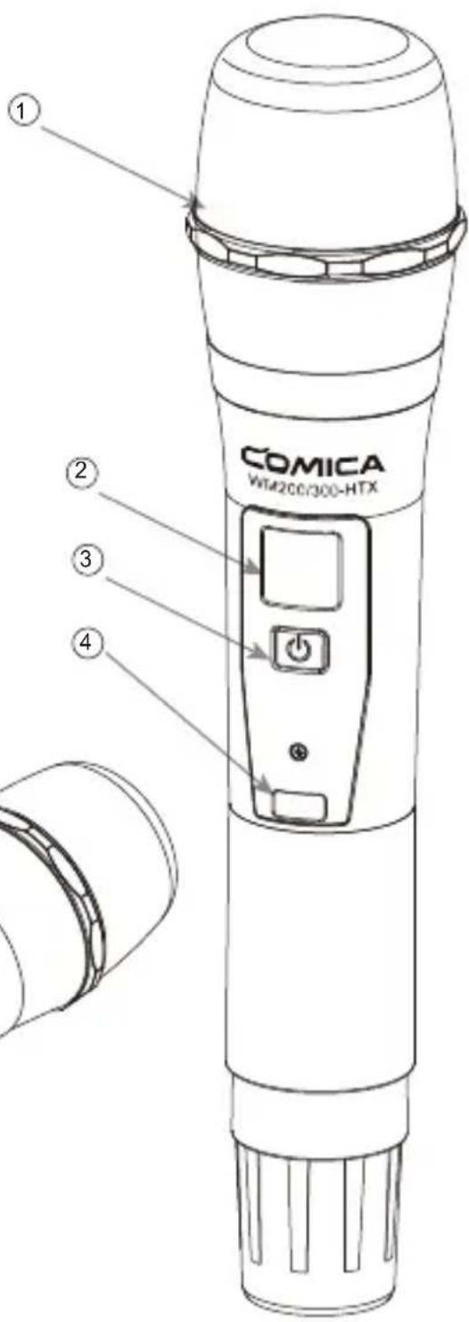 Comica CVM-WM200C - Hand-held Transmitter (HTX) - 2