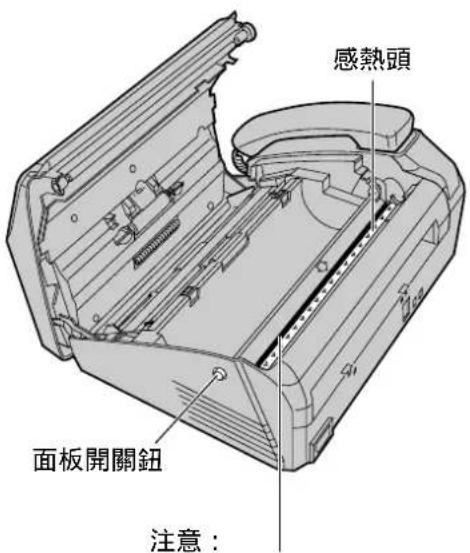 感熱頭 面板開關鈕 注意: